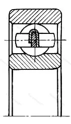 Подшипник  340702 размер 15x35x8/11 от производителя  ГПЗ-4