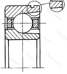 Модификация подшипника 85-170308ЕШ5 размер 40x90x23