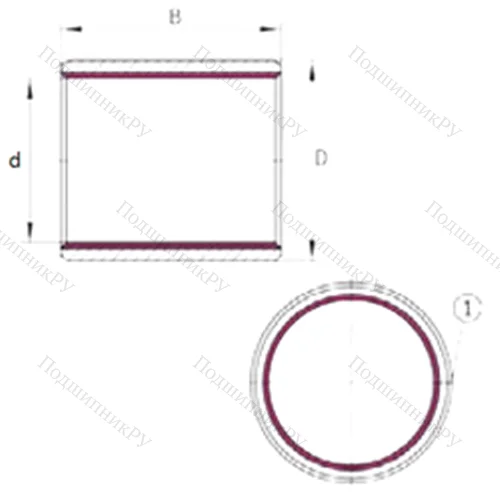 Подшипник скольжения EGB 3030-E 40