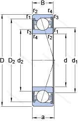 Подшипник S 71911 ACE/HCP 4A