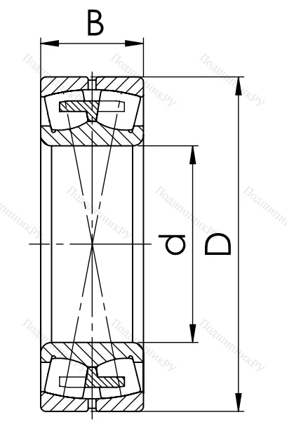 Сферический роликовый подшипник 3520 АМН (22220 MBW 33)