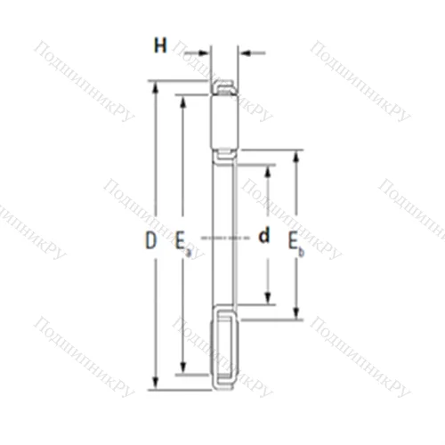 Подшипник игольчатый упорный TP 3047-1