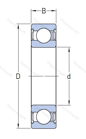 Однорядный шариковый подшипник