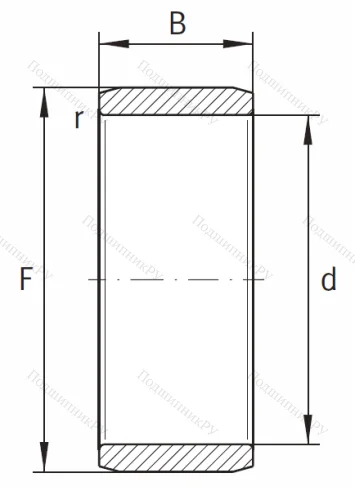 Игольчатый подшипник внутреннее кольцо IR 35x40x30 XL от производителя  INA