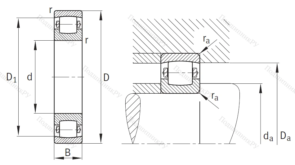 Сферический роликовый подшипник 20315 MBC 3