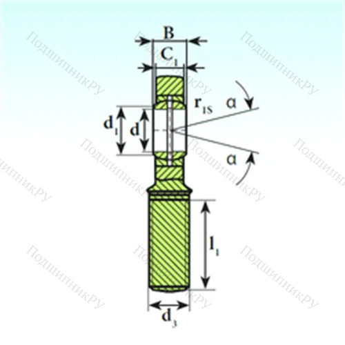 Подшипник скольжения сферический SA 20 ES 2RS