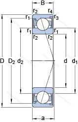 Подшипник S 71930 CD/HCP 4A