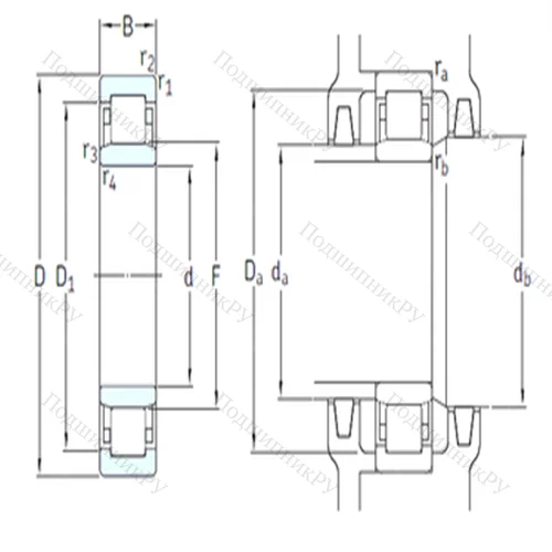 Подшипник роликовый радиальный NU 312ECM/HC 5C 3 от производителя  SKF