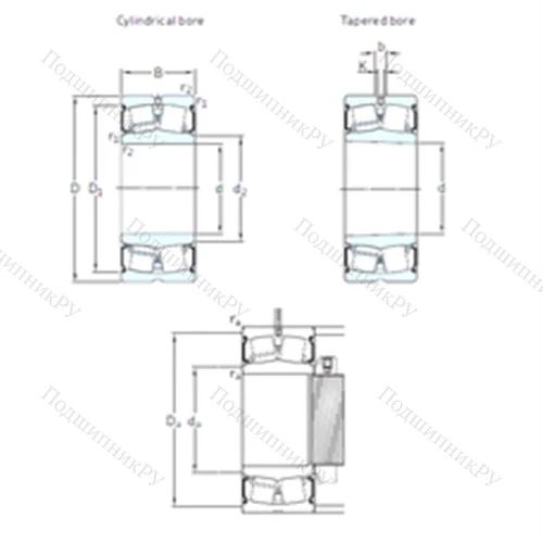Подшипник роликовый радиальный самоцентрирующийся BS 2-2316-2CS/VT 143