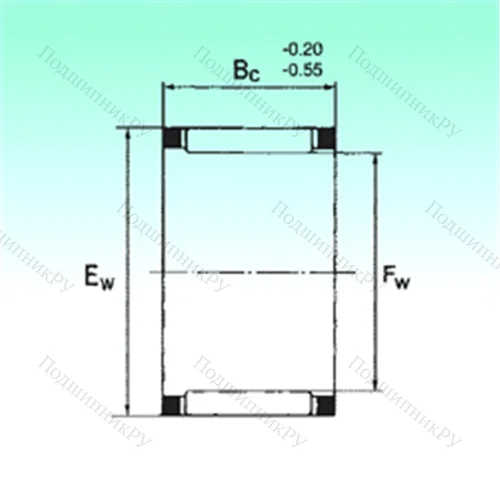 Подшипник игольчатый радиальный KZK 25,1x30,1x14