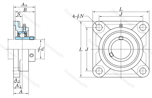 Подшипниковый узел UCF 216 в Белгороде