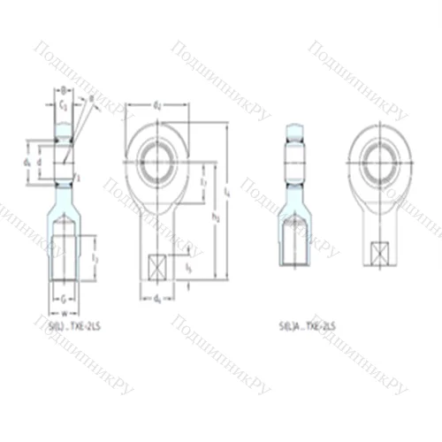 Подшипник скольжения сферический SI 40TXE-2LS от производителя  SKF