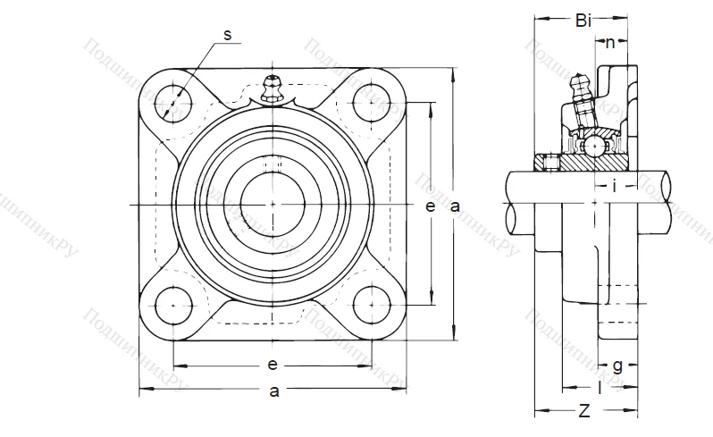 Подшипниковый узел UCF 215