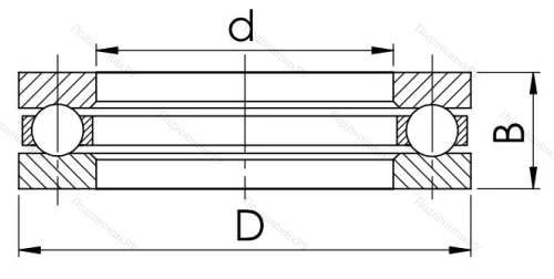 Упорный шариковый подшипник 8320 (51320) в Белгороде