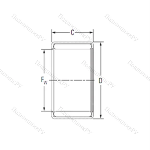 Подшипник игольчатый радиальный Y 1012