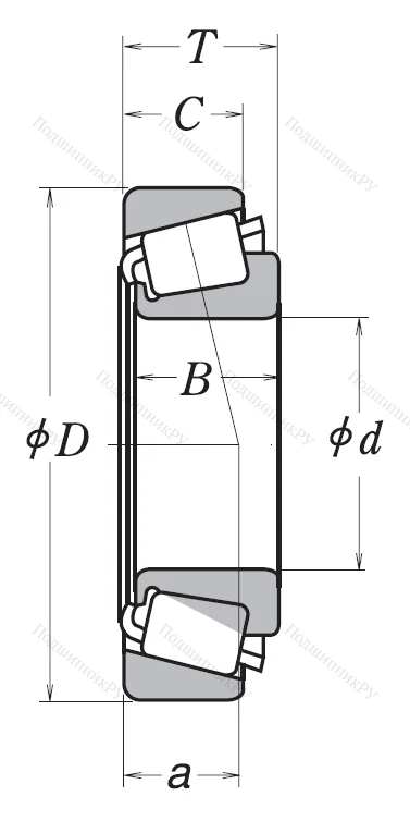 Конический роликовый подшипник HR 30215 J