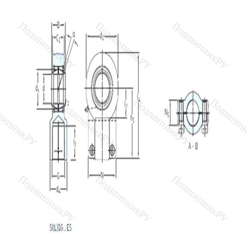 Подшипник скольжения сферический SILQG 100 ES