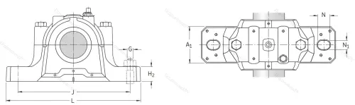 Подшипниковый корпус SNL 217 в Белгороде