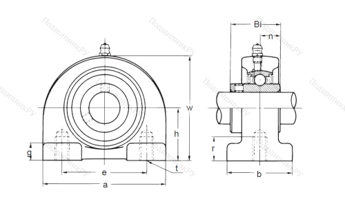 Подшипниковый узел UCPA 208 в Белгороде