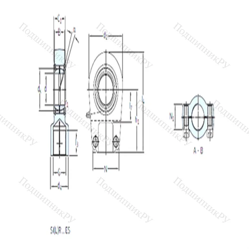 Подшипник скольжения сферический SIR 100 ES