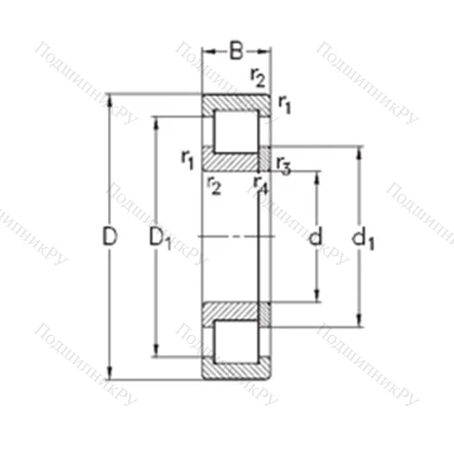 Подшипник роликовый радиальный NUP 220-E-TVP 3