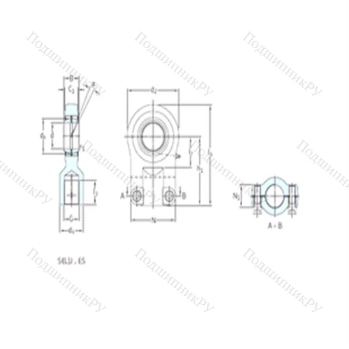 Подшипник скольжения сферический SIR 50ES от производителя  SKF