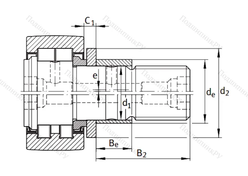 Подшипник NUKRE 62 от производителя  INA