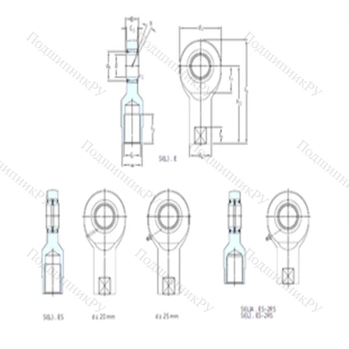 Подшипник скольжения сферический SIL 30ES