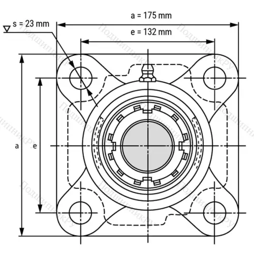 Подшипниковый узел UKF 310+H 2310 - Вал: 45 мм