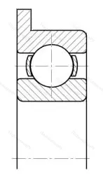 Модификация подшипника 1840083 размер 3x7/8,1x2 ГПЗ-5