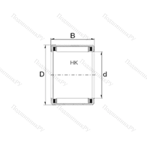 Подшипник игольчатый радиальный HK 0908