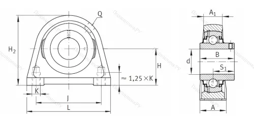 Подшипниковый узел RSHEY 15 XL в Белгороде