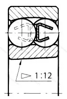 Подшипник  111206 (1206K) размер 30x62x16