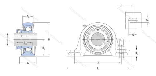 Подшипниковый узел SY 45 FM в Белгороде