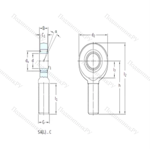 Подшипник скольжения сферический SA 10C