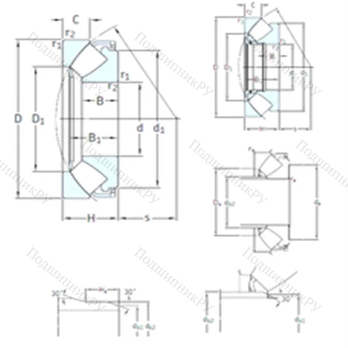 Подшипник роликовый упорно-радиальный 294/710EF