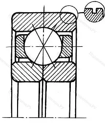 Модификация подшипника 1000948 размер 240x320x38 ГОСТ 520-89