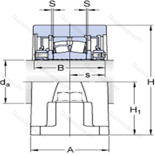 Стационарные роликоподшипниковые узлы (SKF ConCentra, для дюймовых валов) SYR 2 7/16 N