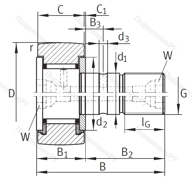 Подшипник KR 40 X PP A