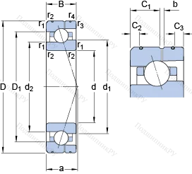 Подшипник 7004 ACE/HCP 4AL