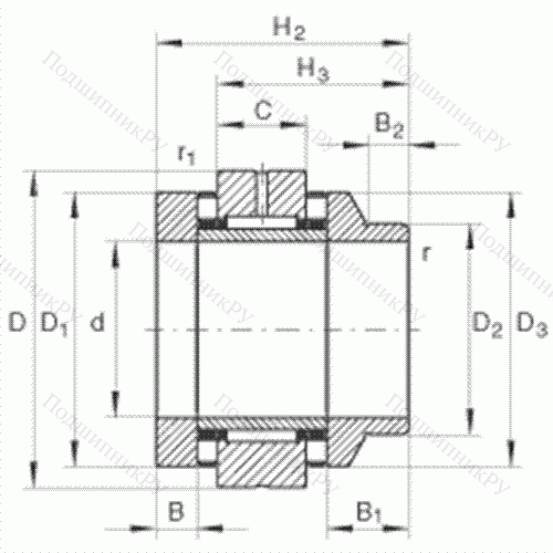 Подшипник комбинированный роликовый ZARN 4090-L-TV