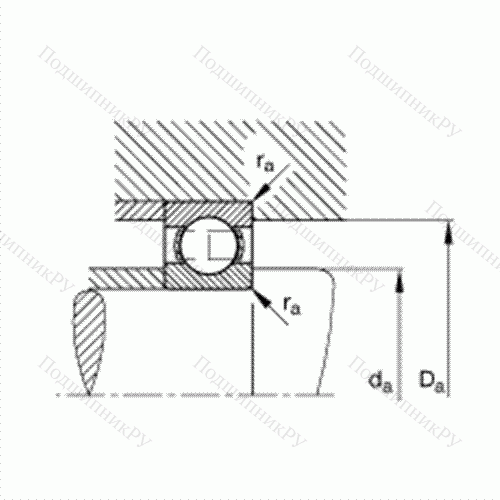 Подшипник шариковый радиальный 6003