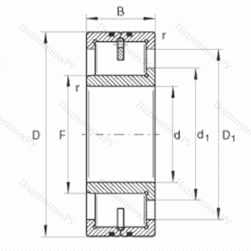 Подшипник роликовый радиальный