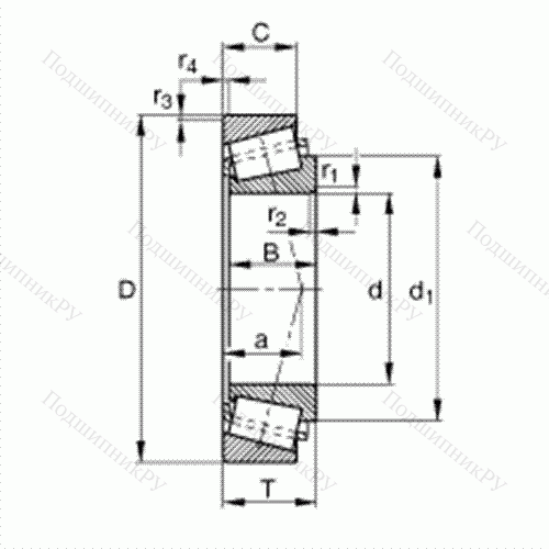 Подшипник роликовый конический