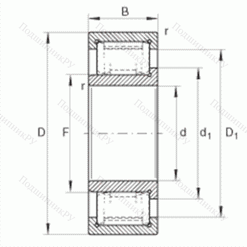 Подшипник роликовый радиальный