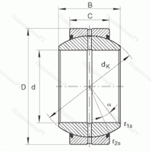 Подшипник шарнирный GE 30-FO-2RS