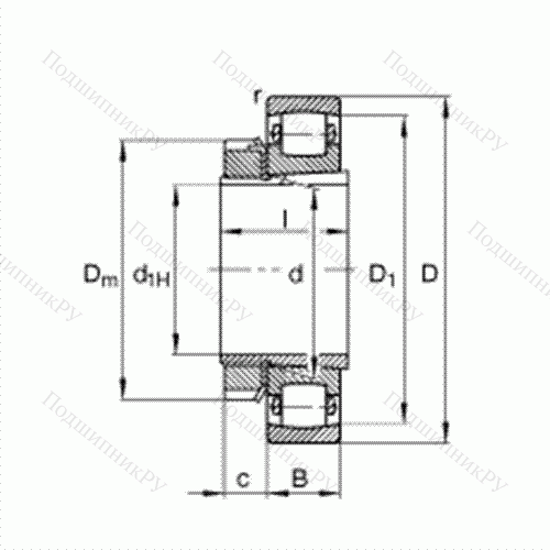 Подшипник роликовый однорядный сферический