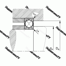 Подшипник QJ 209-TVP