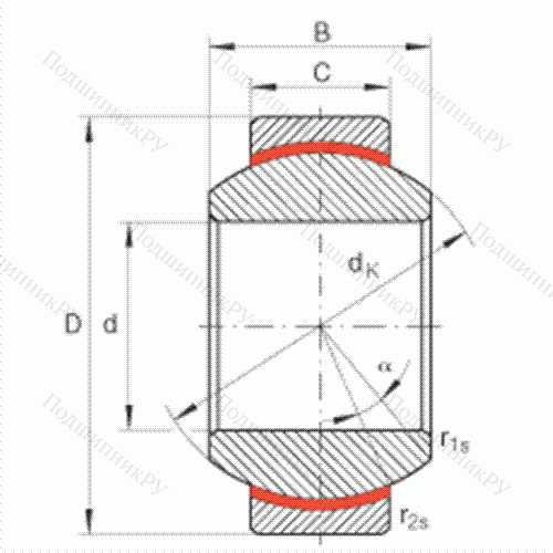 Подшипник шарнирный GE 6-FW