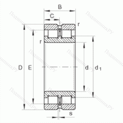 Подшипник роликовый радиальный